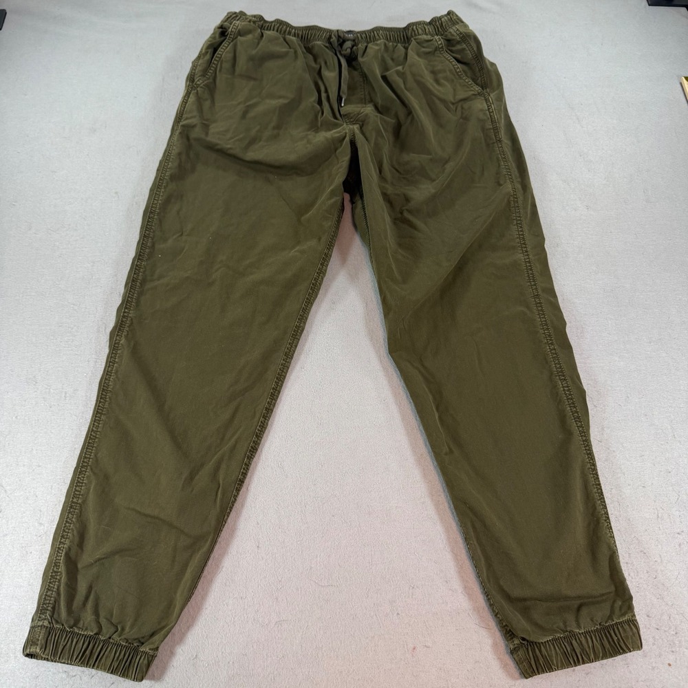 American Eagle Flex Jogger Pants Olive Green Drawstring‎ Womens Medium